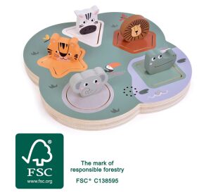 small foot 3D puzzle with animal sounds Safari